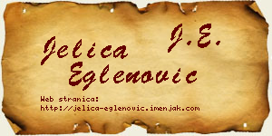 Jelica Eglenović vizit kartica